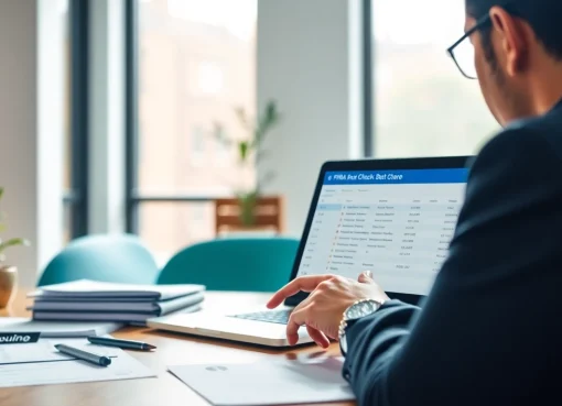 Understanding FINRA Broker Check: Essential Tool for Verifying Financial Advisors Examining the FINRA Broker Check database by a financial advisor in a modern office.